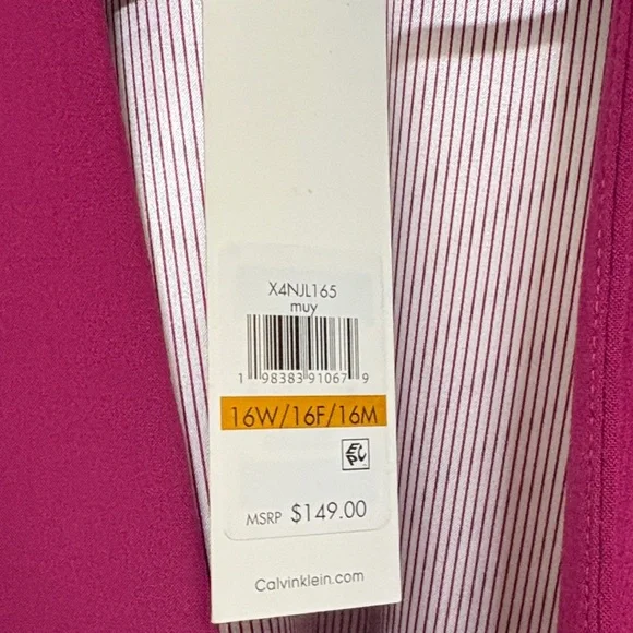 Calvin Klein Women's Fuchsia Blazer - Picture 3 of 7